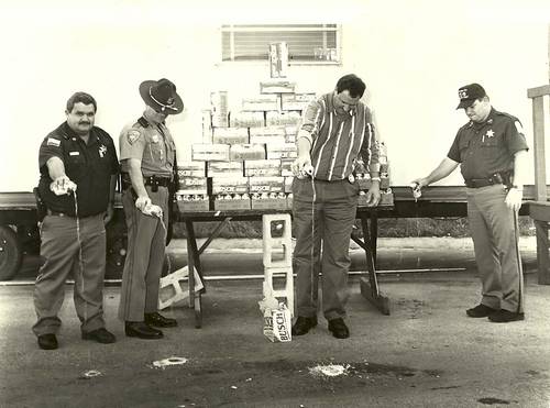 Deputy Glenn Whitlock, Lt Ricky Marlar, Sheriff Johnny Nunley, and Deputy Benny Parrish